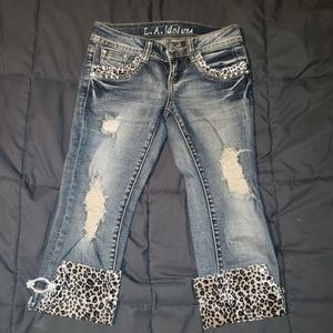 L.A.Idol Edgy Capris Denim